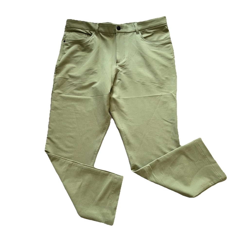 Panama Jack Men's Pants 38x30 Olive Green Casual Stretch Waist‎ Trousers Chinos